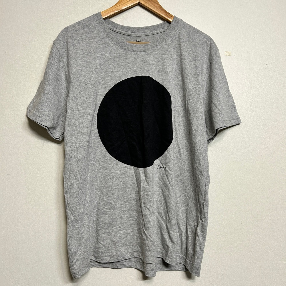 Curiosity Box Exclusive Uranus Black Hole Science Graphic T-Shirt Gray Mens M